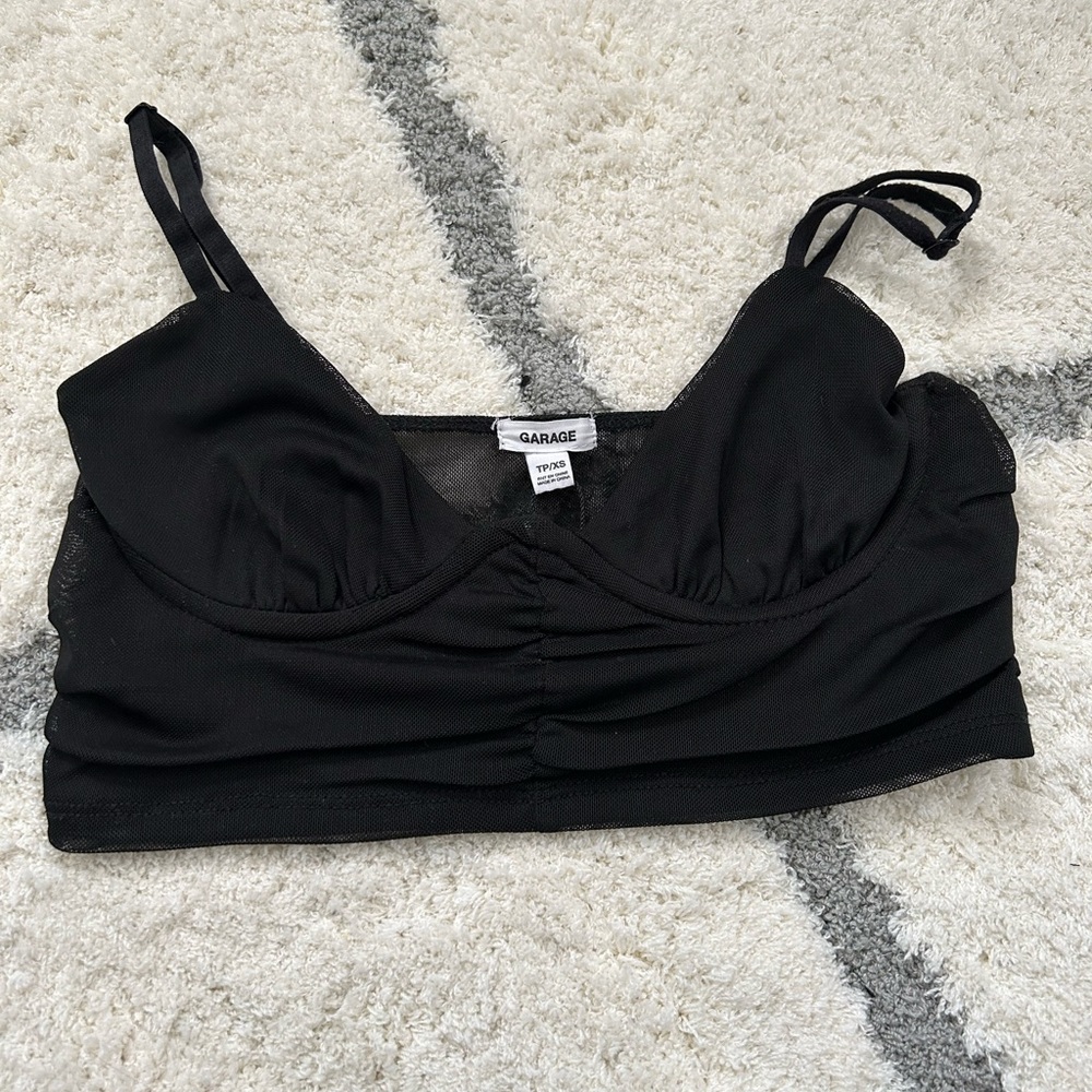 Garage Black corset top